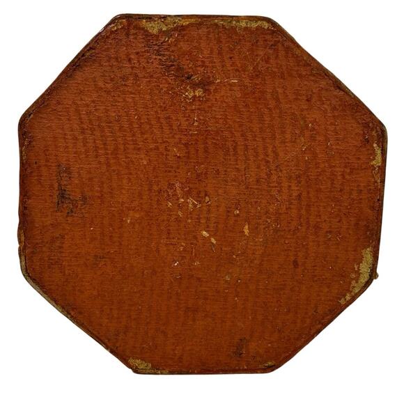 Asian Octagonal Large Papier-mâché  Lacquered Trinket Box with Latch-Unique! - Picture 10 of 10